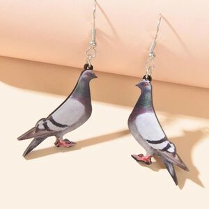Pidgeon Bird Earrings 